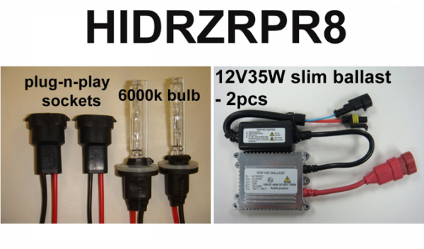 Eagle Eye Lights - Eagle Eye Lights HIDRZRPR8 2008-2012 Polaris RZR and Polaris Ranger 35W HID Kit