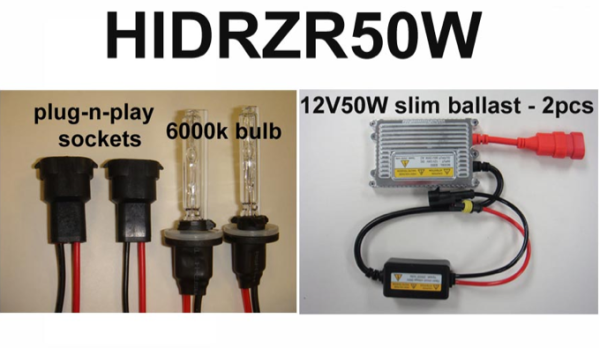 Eagle Eye Lights - Eagle Eye Lights HIDRZR50W 2008-2012 Polaris RZR and Polaris Ranger 50W HID Upgrade Kit