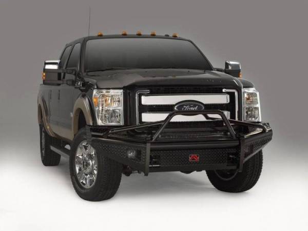 Fab Fours - Fab Fours FS05-S1262-1 Black Steel Front Bumper Pre Runner Ford 2005-2007