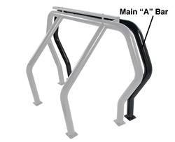 Go Rhino - Go Rhino 91001B Rhino Bed Bars Front Main A Bar