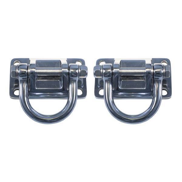 Rugged Ridge - Rugged Ridge 11540.17 D-Ring Pair Stainless Steel XHD Bumper Jeep Wrangler JK 2007-2010 TJ 1997-2006 YJ 1987-1995 CJ 1976-1986