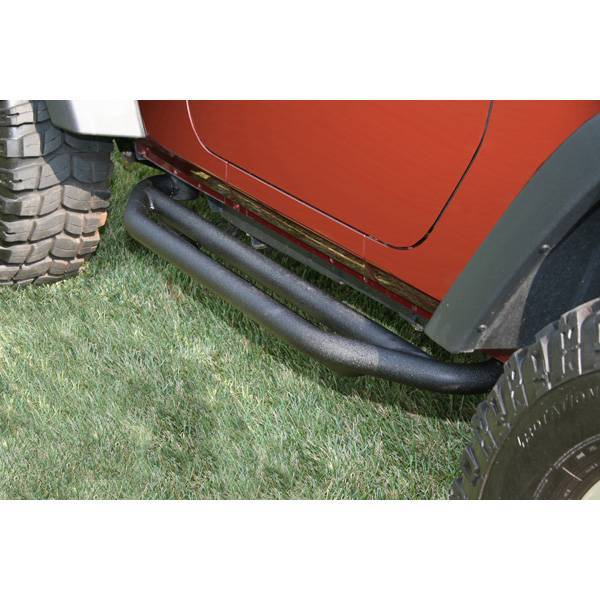 Rugged Ridge - Rugged Ridge 11504.21 RRC Side Armor 2-Door Textured Black Jeep Wrangler JK 2007-2016 Pair