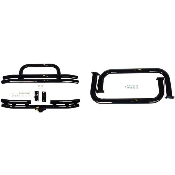 Rugged Ridge - Rugged Ridge 11501.02 Tubuler Bumper And Nerf Bar Kit Black Powdercoated 1976-1983 CJ-5