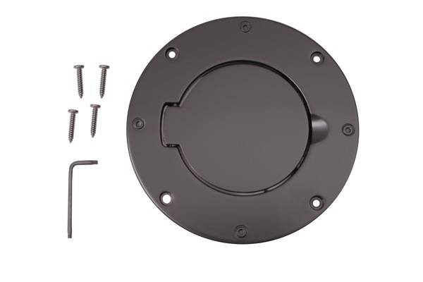 Rugged Ridge - Rugged Ridge 11425.02 Billet Style Gas Cover Black 1997-2006 Wrangler