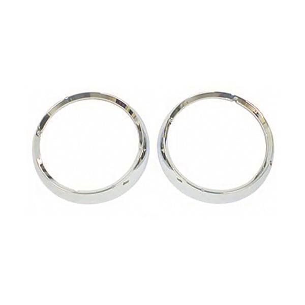 Rugged Ridge - Rugged Ridge 12419.04 Headlight Bezel Pair 1972-1986 Jeep CJ