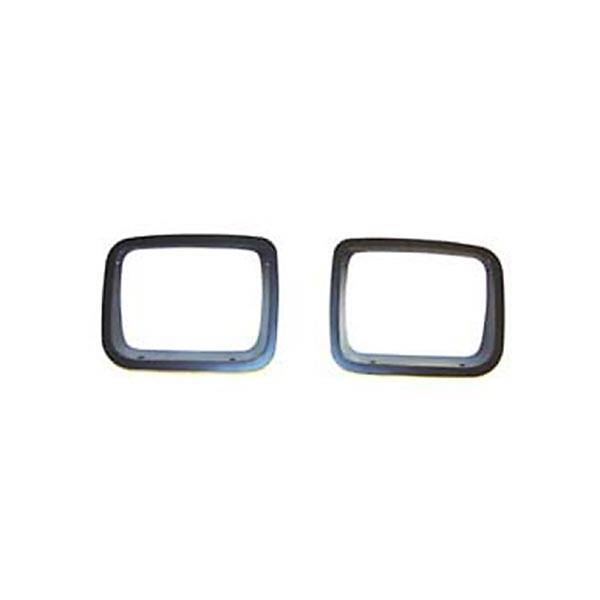 Rugged Ridge - Rugged Ridge 12419.24 Headlight Bezel Pair Black Trim 1987-1995 Jeep Wrangler