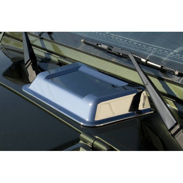 Rugged Ridge - Rugged Ridge 11352.11 Hood Vent Scoop Chrome Jeep Wrangler Jeep TJ 1998-2006 Jeep Wrangler JK 2007-2012