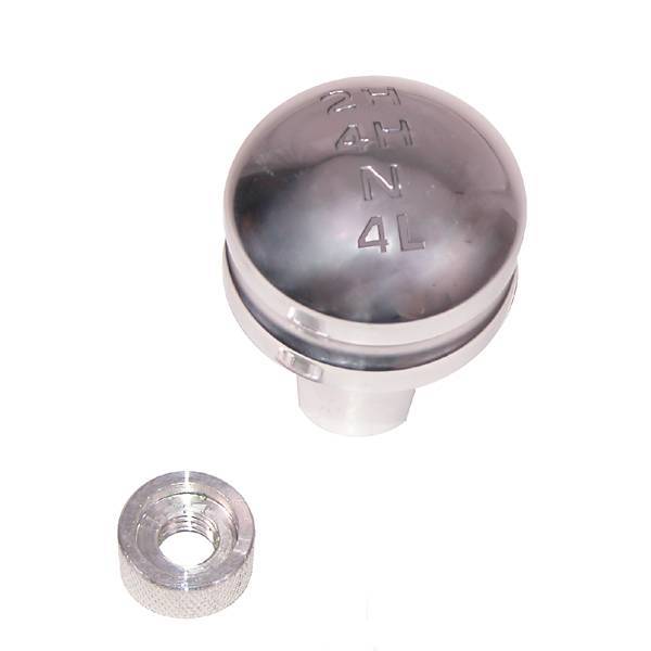 Rugged Ridge - Rugged Ridge 11420.24 Billet Transfer Case Knob 1987-1995 Wrangler 2H-4H-N-4L Pattern