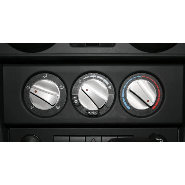 Rugged Ridge - Rugged Ridge 11420.06 Climate Control Knob Set Billet Aluminum With Red Indicators Jeep Wrangler Jeep Wrangler JK 2007-2016 3 Piece