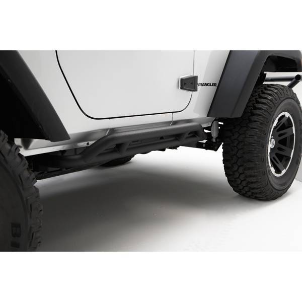 Rugged Ridge - Rugged Ridge 11504.23 RRC Rocker Guards Jeep Wrangler Jeep Wrangler JK 2007-2016 2-Door Black
