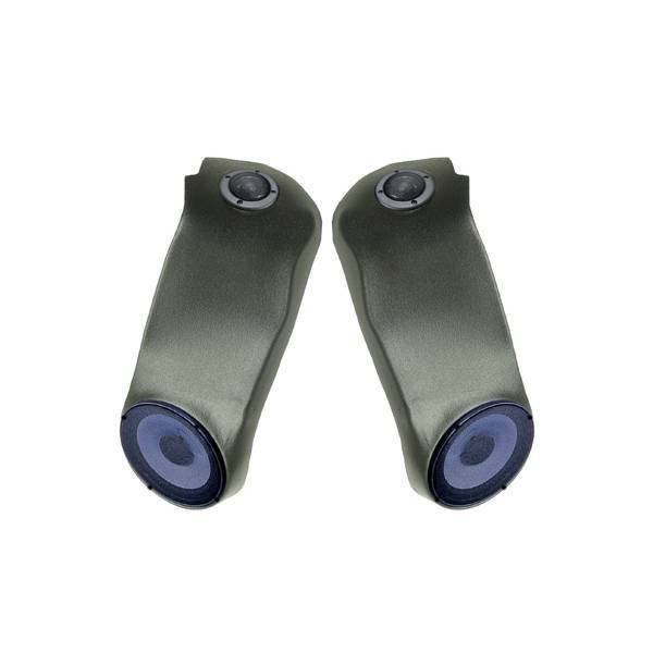 Rugged Ridge - Rugged Ridge 13004.01 Sound Wedge With Speakers Pair Black 1997-2006