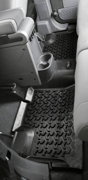 Rugged Ridge - Rugged Ridge 12950.04 All Terrain Floor Liner 2nd Row Black Jeep Wrangler Jeep Wrangler JK 2007-2016 4-Door