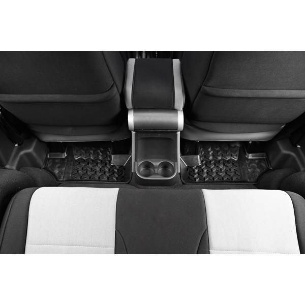 Rugged Ridge - Rugged Ridge 12950.02 All Terrain Floor Liner 2nd Row Black Jeep Wrangler Jeep Wrangler JK 2007-2012 2-Door