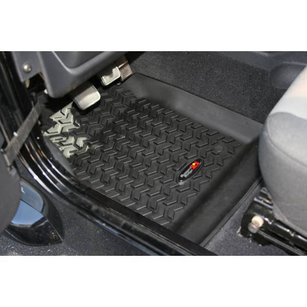 Rugged Ridge - Rugged Ridge 12920.11 All Terrain Floor Liner Front Pair Black Jeep Wrangler Jeep TJ 1997-2006 Jeep Wrangler Unlimited Lj 2004-2006