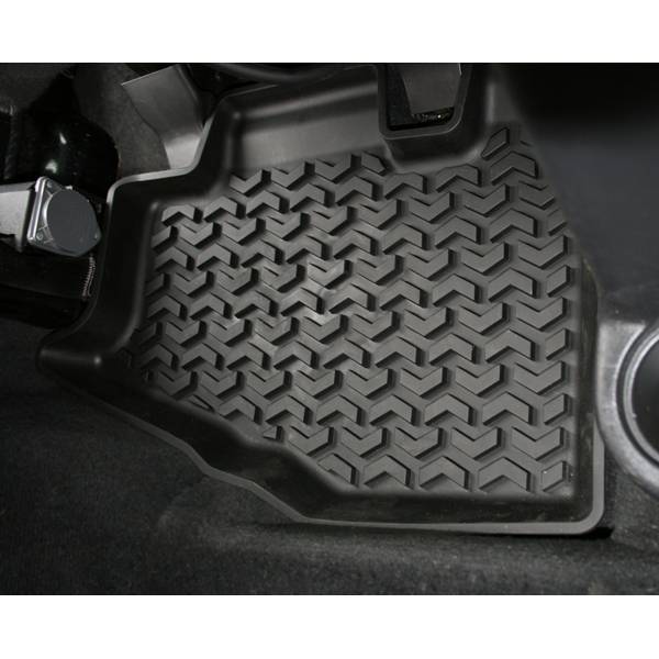 Rugged Ridge - Rugged Ridge 12950.10 All Terrain Floor Liner Rear Pair Black Jeep Wrangler Jeep TJ 1997-2006 Jeep Wrangler Unlimited Lj 2004-2006