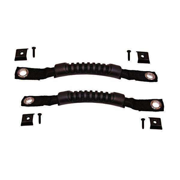 Rugged Ridge - Rugged Ridge 11825.01 Door Grab Strap Pair CJ-YJ Black 1976-1995