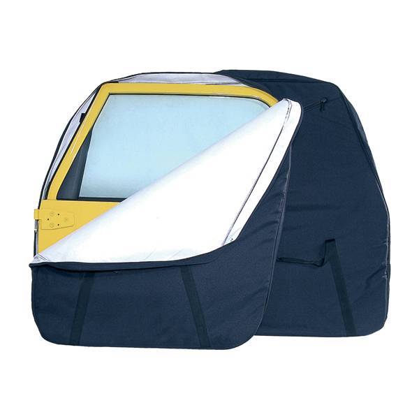 Rugged Ridge - Rugged Ridge 12108.01 Hard Door Storage Bag Pair Black 1976-2006 Jeep CJ Jeep YJ TJ