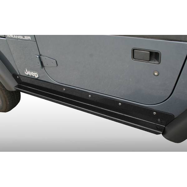 Rugged Ridge - Rugged Ridge 11504.16 Rocker Guards Heavy-Duty Jeep Wrangler Unlimited LJ 2003-2006
