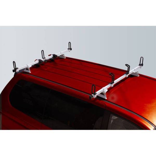 Vantech - Vantech M2050W Universal Rack System with 72" Cross Bars White Steel Drilling Required