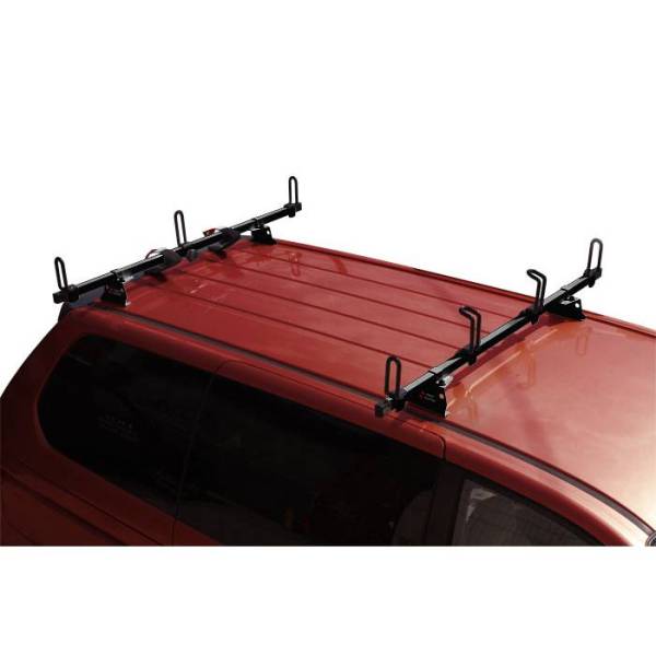 Vantech - Vantech M2075B Universal Rack System with 88" Cross Bars Black Steel Drilling Required