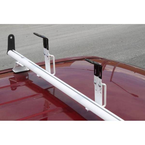 Vantech - Vantech J2111B Black Rack System with 50" Cross Bars & 55" Tracks Black Aluminum Drilling Required