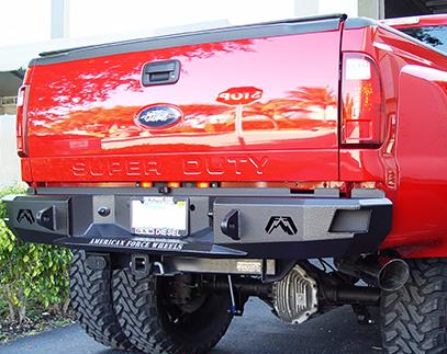 Fab Fours - Fab Fours FS08-W1350-1 Premium Rear Bumper Ford 1999-2016