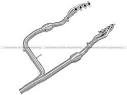 aFe Power - aFe Power 48-43003-YC Street Series Twisted Steel Header/Y-Pipe