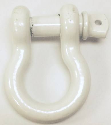 Iron Cross - 3/4" Shackles White Pair