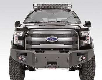 Fab Fours - Fab Fours FF15-H3251-1 Winch Front Bumper Ford F150 2015-2017