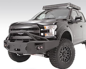 Fab Fours - Fab Fours FF15-H3252-1 Winch Front Bumper with Pre-runner Bar Ford F150 2015-2017