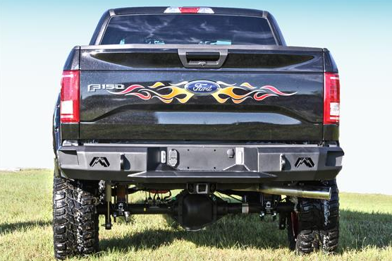 Fab Fours - Fab Fours FF15-W3250-1 Premium Rear Bumper Ford F150 2015-2017
