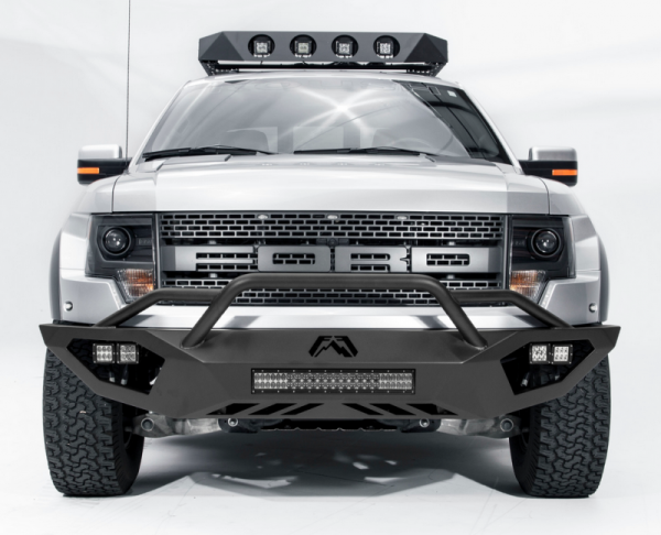 Fab Fours - Fab Fours FF10-D1962-1 Vengeance Front Bumper with Pre-Runner Ford Raptor 2010-2014