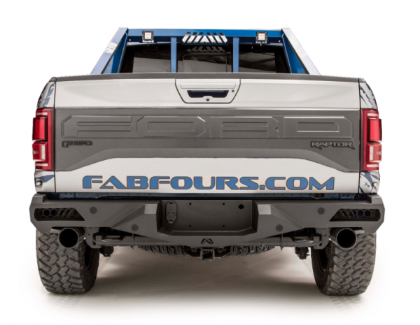 Fab Fours - Fab Fours FF17-E4351-1 Vengeance Rear Bumper with Sensor Holes Ford F150 2017-2018