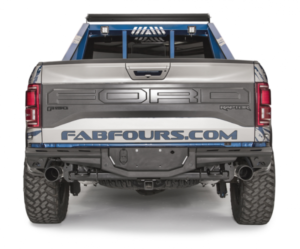 Fab Fours - Fab Fours FF17-E4371-1 Aero Rear Bumper with Sensor Holes Ford Raptor 2017-2018