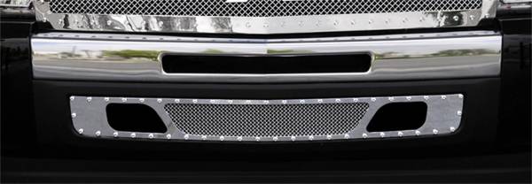 T-Rex Grilles - T-Rex Grilles 6721100 X-Metal Series Studded Bumper Grille Insert