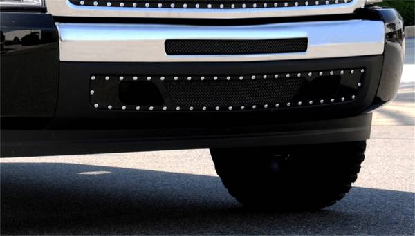 T-Rex Grilles - T-Rex Grilles 6721101 X-Metal Series Studded Bumper Grille Insert