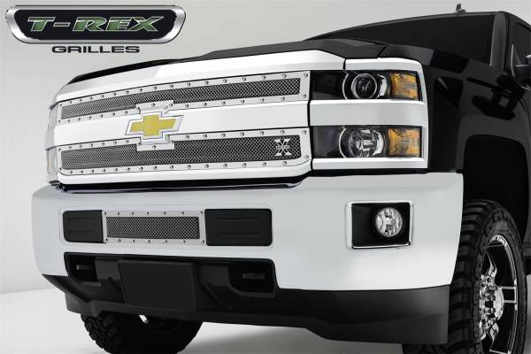 T-Rex Grilles - T-Rex Grilles 6721220 X-Metal Series Studded Bumper Grille Insert