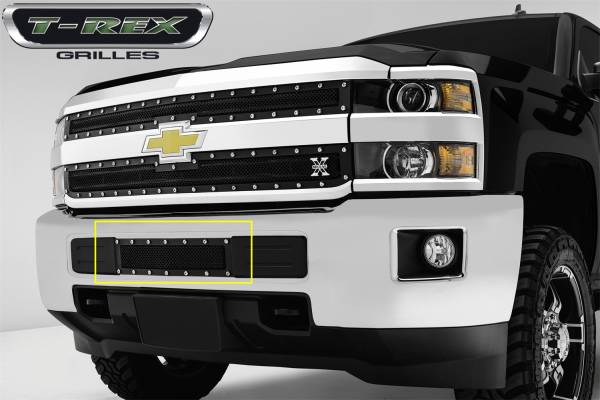 T-Rex Grilles - T-Rex Grilles 6721221 X-Metal Series Studded Bumper Grille Insert