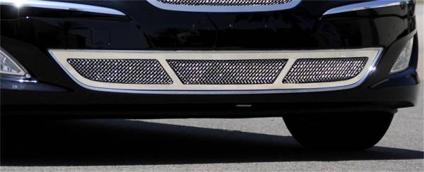 T-Rex Grilles - T-Rex Grilles 55498 Upper Class Series Mesh Bumper Grille Overlay