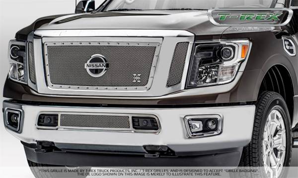 T-Rex Grilles - T-Rex Grilles 6717850 X-Metal Series Studded Mesh Grille