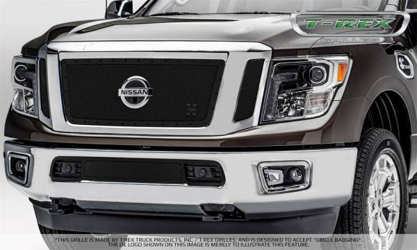 T-Rex Grilles - T-Rex Grilles 6717851-BR X-Metal Series Studded Mesh Grille