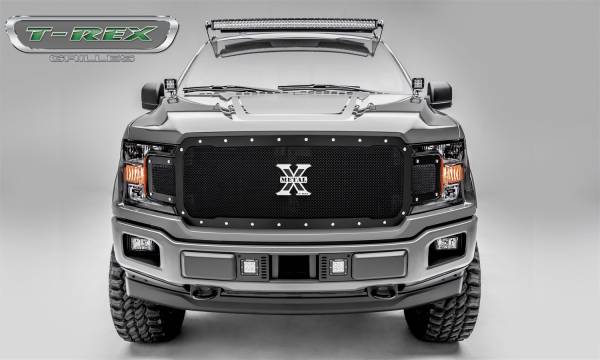 T-Rex Grilles - T-Rex Grilles 6715711 X-Metal Series Studded Mesh Grille