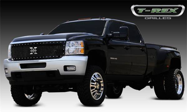 T-Rex Grilles - T-Rex Grilles 6711151 X-Metal Series Studded Mesh Grille