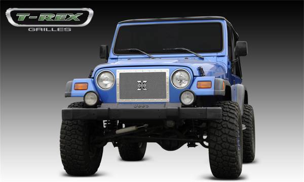 T-Rex Grilles - T-Rex Grilles 6714900 X-Metal Series Studded Mesh Grille