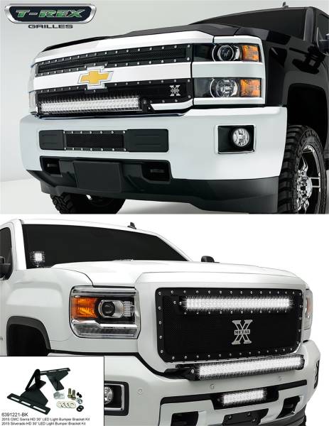 T-Rex Grilles - T-Rex Grilles 6391221-BK Torch Series LED Light Bracket
