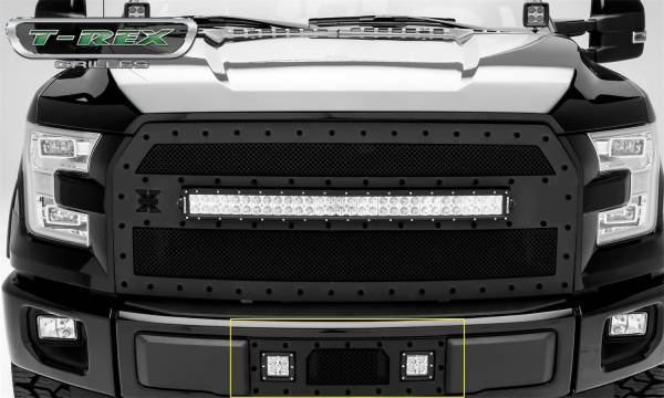 T-Rex Grilles - T-Rex Grilles 6325731-BR Stealth Torch Series LED Light Bumper Grille