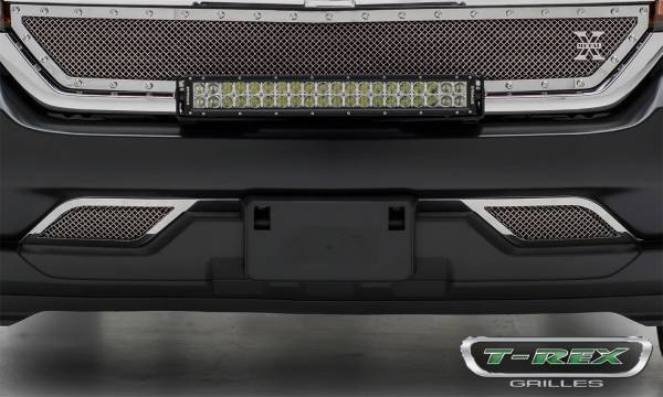 T-Rex Grilles - T-Rex Grilles 55127 Upper Class Series Mesh Bumper Grille Overlay