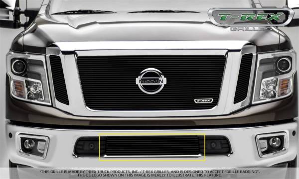 T-Rex Grilles - T-Rex Grilles 25785B Billet Series Bumper Grille Overlay
