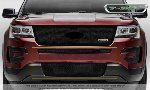 T-Rex Grilles - T-Rex Grilles 52664 Upper Class Series Mesh Bumper Grille Overlay