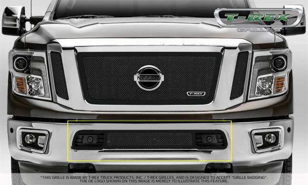 T-Rex Grilles - T-Rex Grilles 52785 Upper Class Series Mesh Bumper Grille Overlay